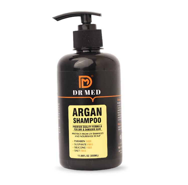 DR MED Argan Shampoo for Luxurious Hair Care" 350ML.