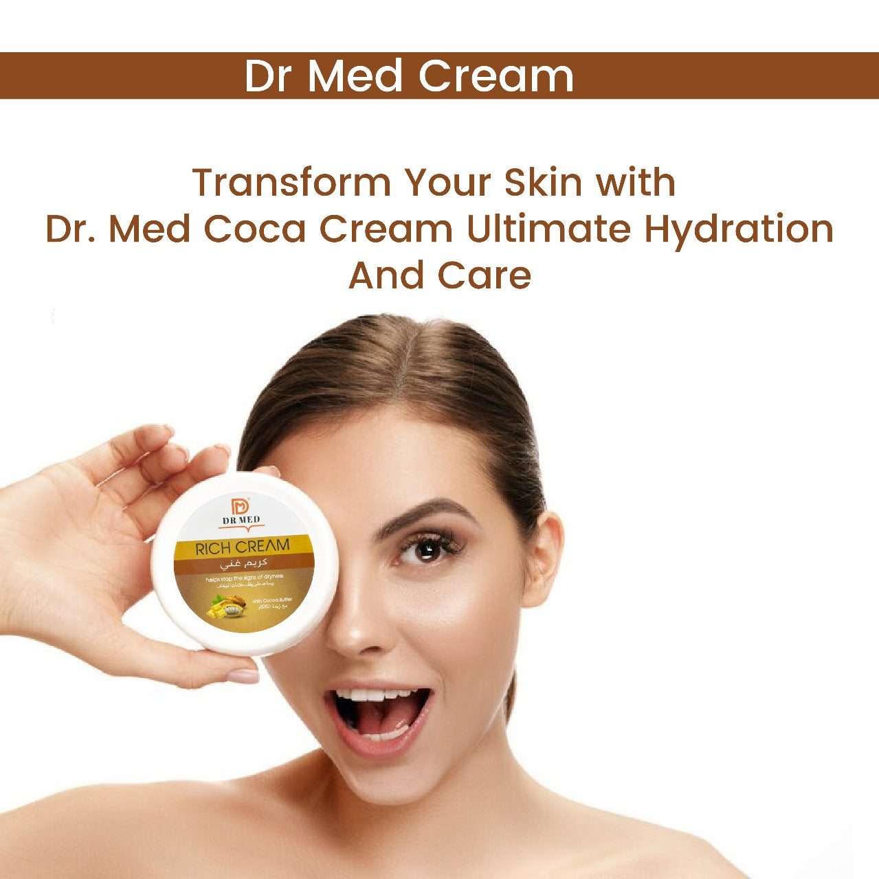 DR MED Rich Cream with Cocoa Butter - Softness, and Silky Smooth Radiance 100ML.