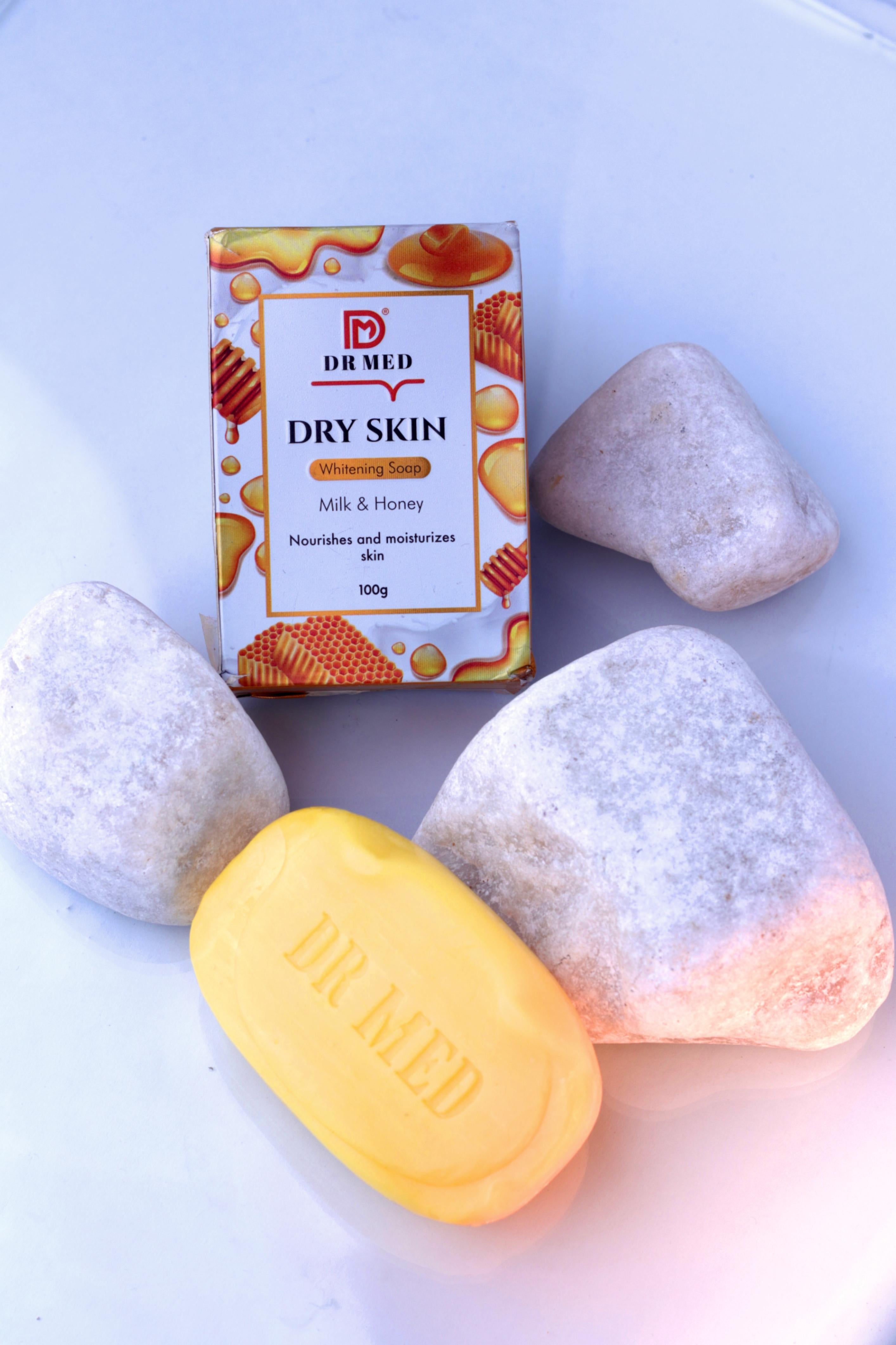 DR MED Dry Skin Whitening Soap Milk Honey 100g