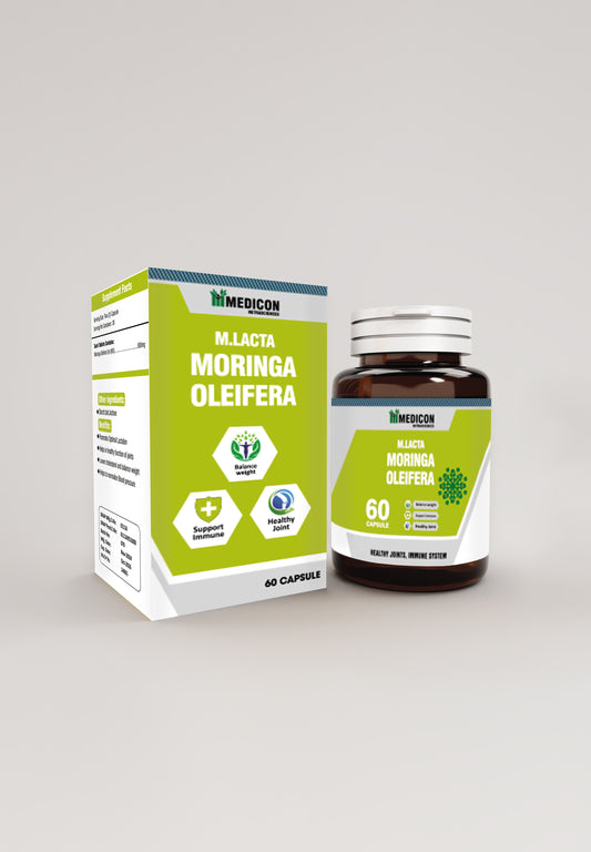 Moringa Oleifera 60 Capsules: Advanced Support for Weight Management, Joint Health, and Immune System Boost