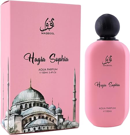 "HAGIA SOFIA by MAQBOOL: 100ML Non-Alcoholic Aqua Perfume for Women - Long-lasting, Refreshing, Premium Fragrance - Ideal Gift for Her - Alcohol-Free, Natural Ingredients"