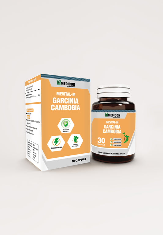 Mevital-M Garcinia Cambogia Capsules For (Loss Weight, Burns Fat, Control Appetite) 30 Capsules