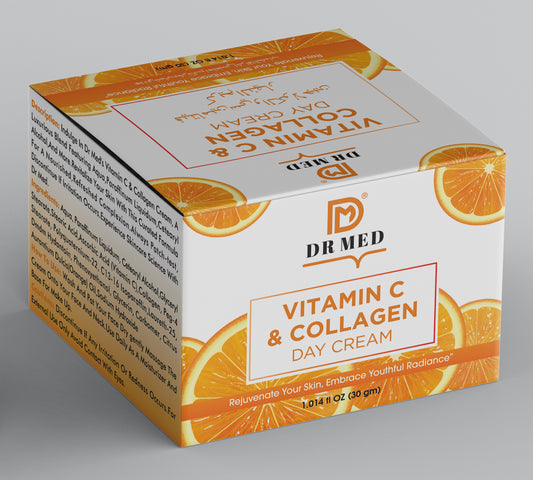 DR MED Vitamin C & Collagen Day Cream: A Radiant Boost for Healthy, Glowing Skin (30g)