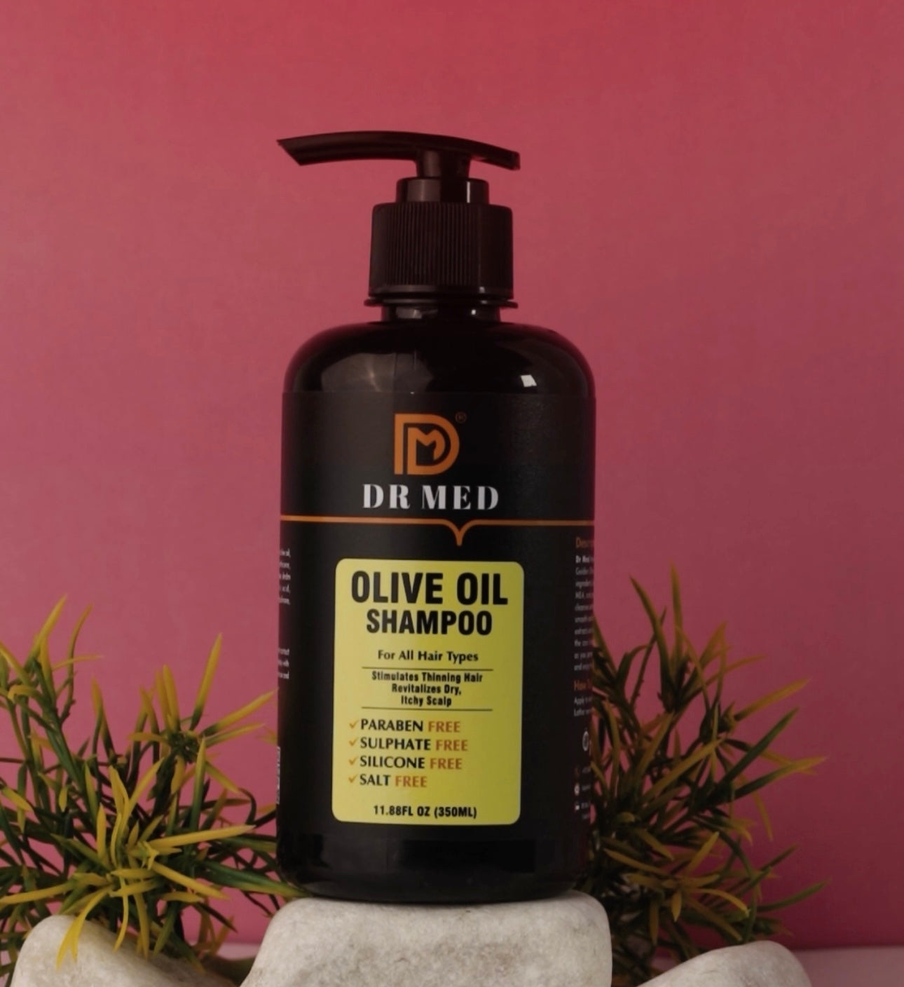 DR MED Olive Oil Shampoo - Nourishing Formula | Paraben-Free, Sulphate-Free, Salt-Free, Silicon-Free