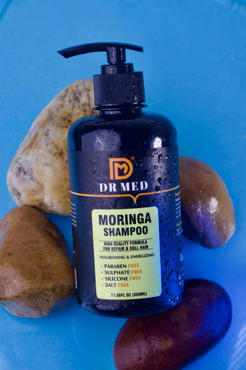 DR MED "Moringa Luxe Hair Care Duo: Shampoo and Hair Mask for Radiant Tresses"