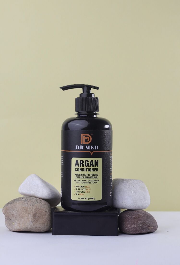 DR MED Argan Conditioner (Nourishing Elixir for Luxurious Hair Hydration and Vitality) 350ML.