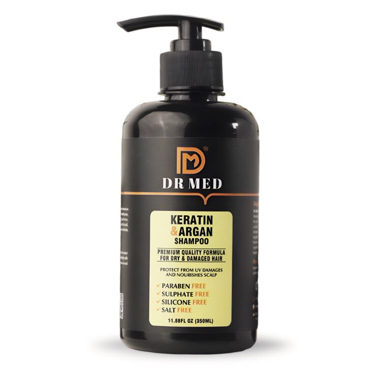 DR MED Keratin & Argan Oil Enriched Shampoo 350ML.