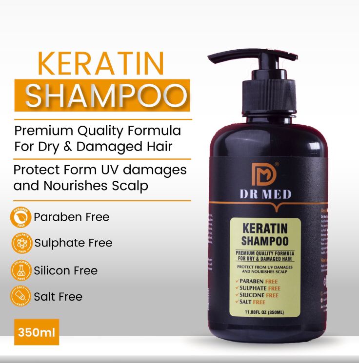 DR MED Keratin Shampoo and Hair Mask (Hair care duo) - Expert Formulation for Strong, Healthy Hair