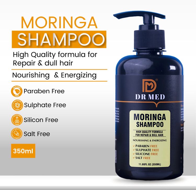 DR MED "Moringa Luxe Hair Care Duo: Shampoo and Hair Mask for Radiant Tresses"