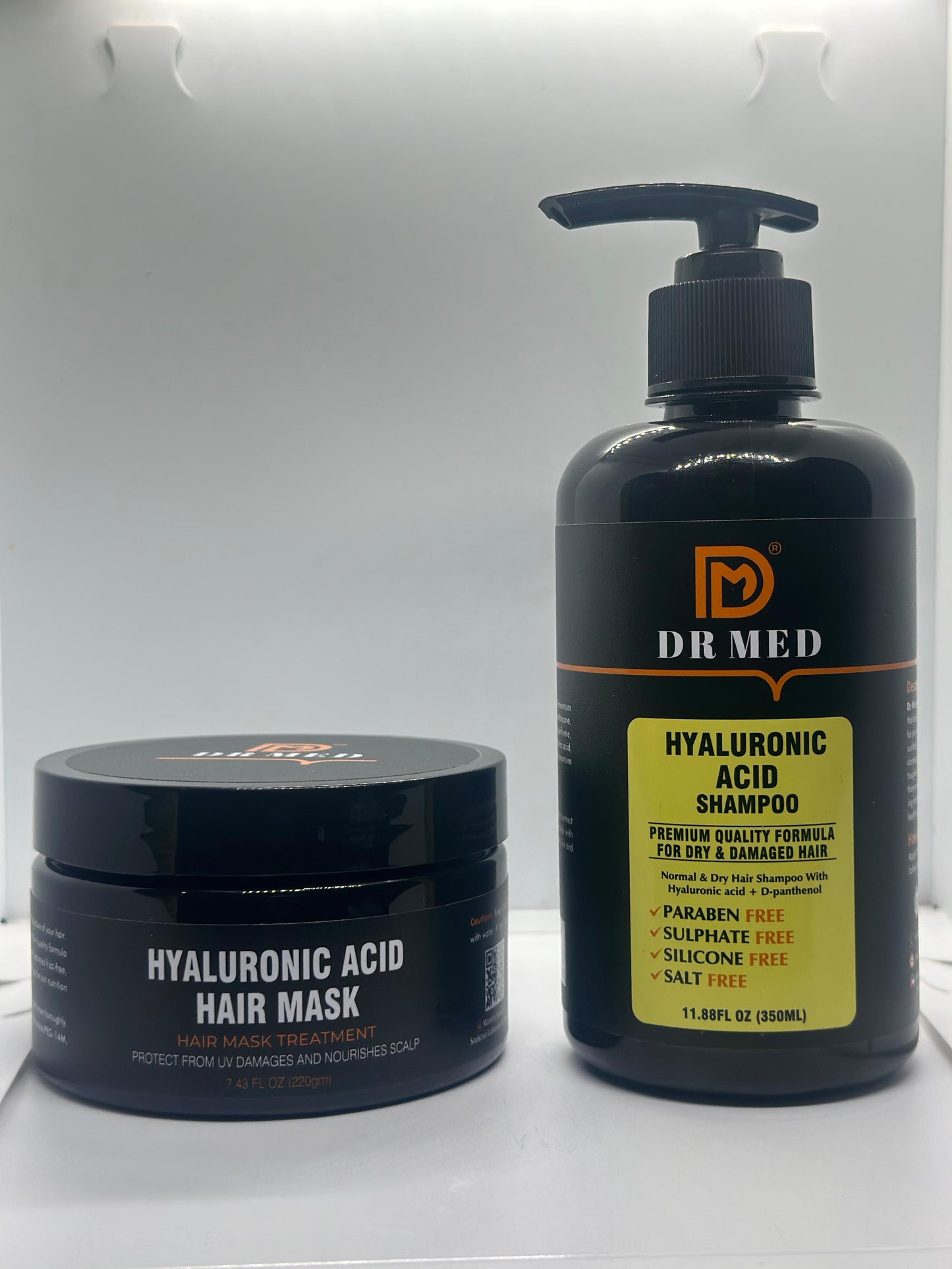 DR MED Hyaluronic Acid Shampoo and Hair Mask Duo: for Luxurious Hair Care Ultimate Hair Transformation.