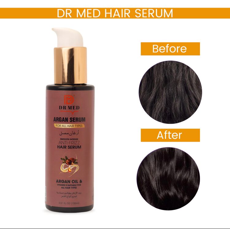 DR MED Argan Hair Serum (Smooth Intense Anti - Frizz Hair) 100ML.