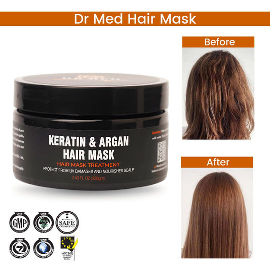 DR MED Keratin and Argan Hair Mask 220g.