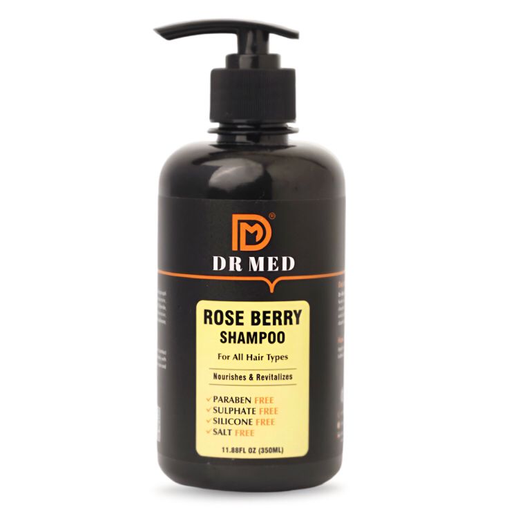 "DR MED Rose Berry Shampoo: Nourishing Care for Vibrant Hair - 350ML"