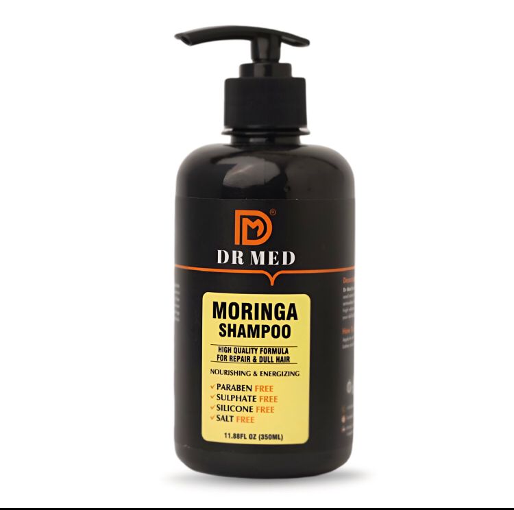 DR MED Moringa shampoo Paraben-Free, Sulphate-Free, Silicone-Free, Salt-Free 350ML.