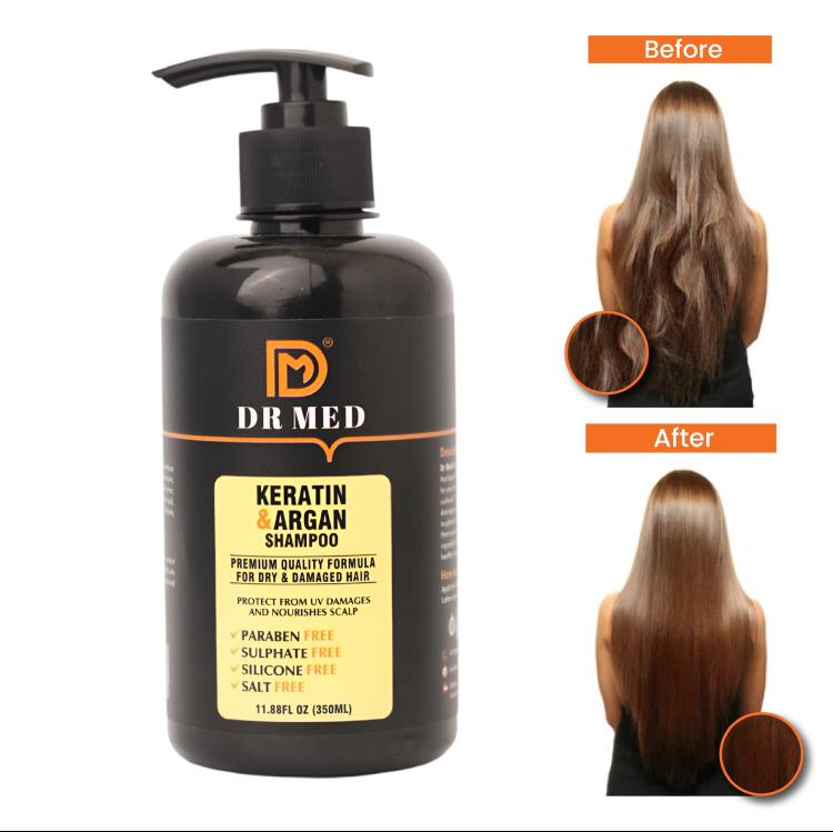 DR MED Keratin & Argan Oil Enriched Shampoo 350ML.