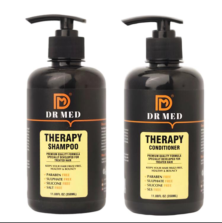 "DR MED Therapy Revitalizing Hair Care Set: Shampoo and Conditioner (350ML)"