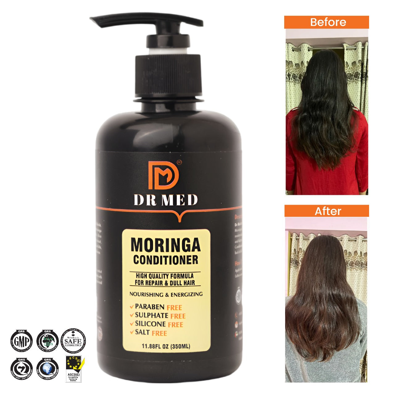 "DR MED Moringa Conditioner: Elevating Hair Wellness Through Natural Brilliance" 350ML.