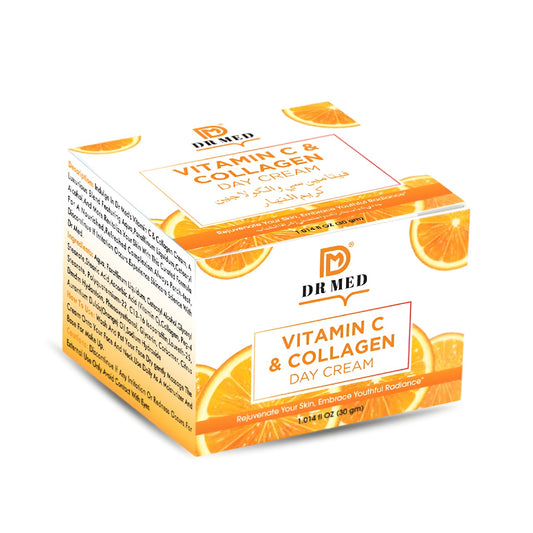 DR MED Vitamin C & Collagen Day Cream: A Radiant Boost for Healthy, Glowing Skin (30g)