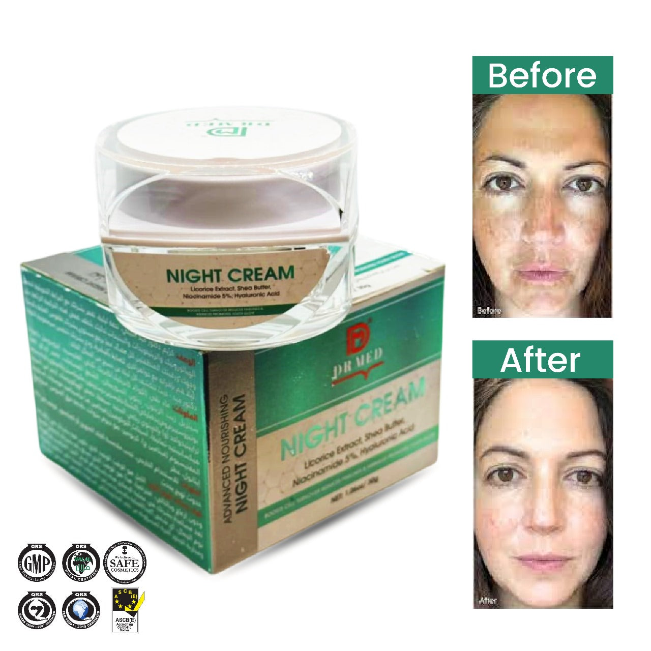 DR MED Night Cream: Overnight Radiance ( Advanced Nourishing ) 30g.