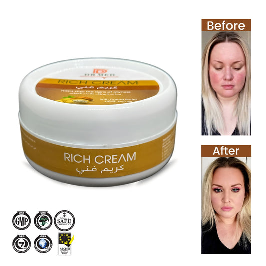 DR MED Rich Cream with Cocoa Butter - Softness, and Silky Smooth Radiance 100ML.