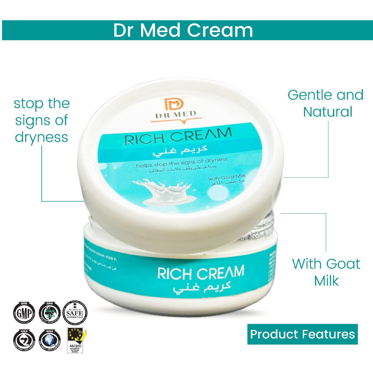 DR MED Rich Cream with Goat Milk - Nourish Your Skin for Lasting Radiance 100ML