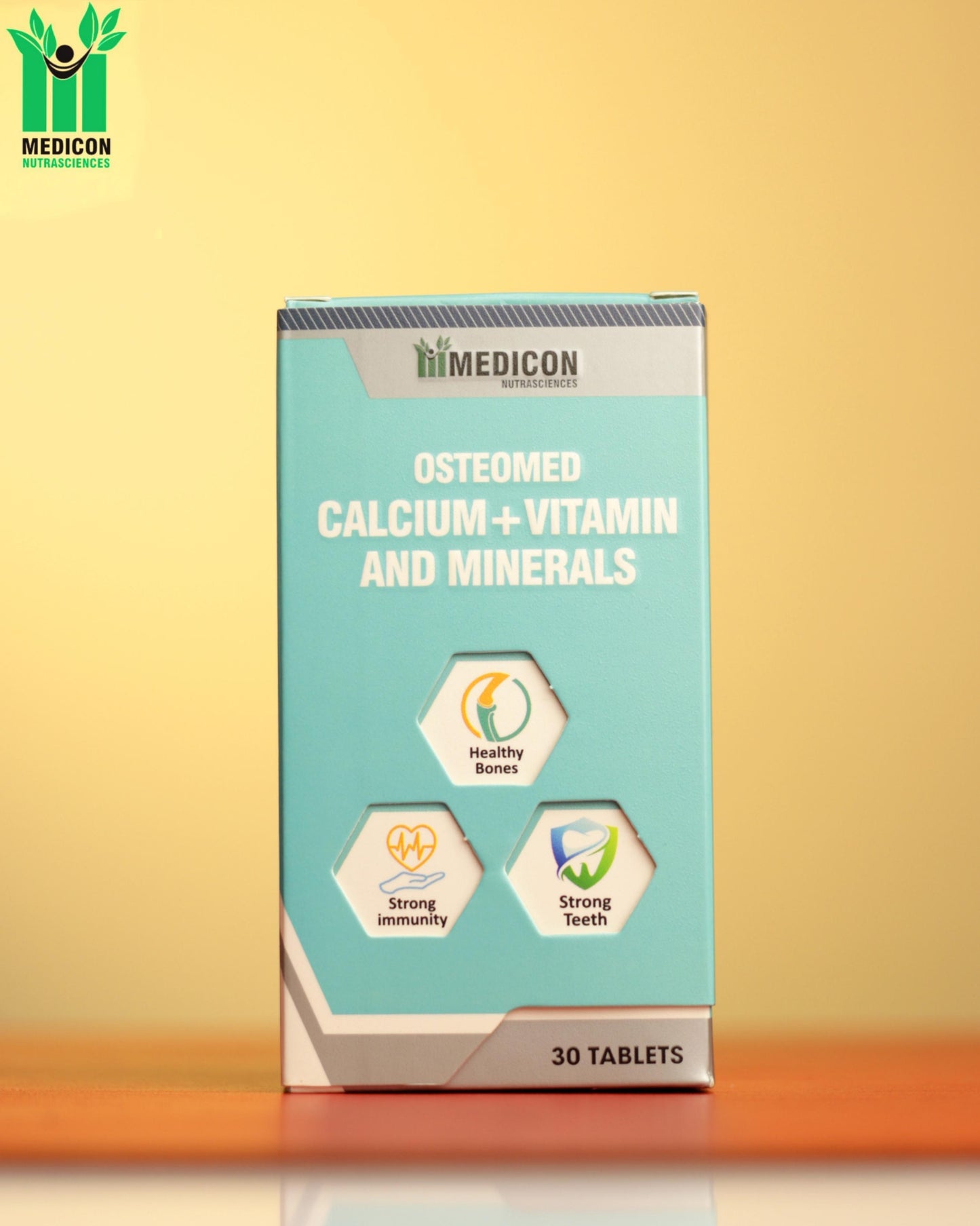 Pack Of 3 "Osteomed" Advanced Calcium Plus Vitamin D3 and K2 Essential Minerals – Comprehensive Bone Health Support for Stronger Bones and Improved Absorption 30Tablets