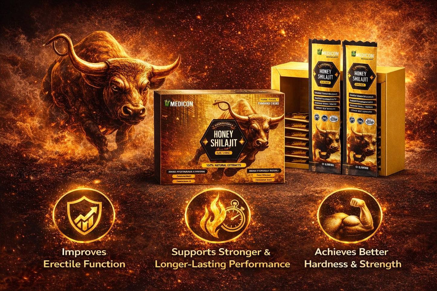 Pack of 2 "Honey Shilajit Plus Ginseng – Natural Energy, Strength & Vitality Formula"