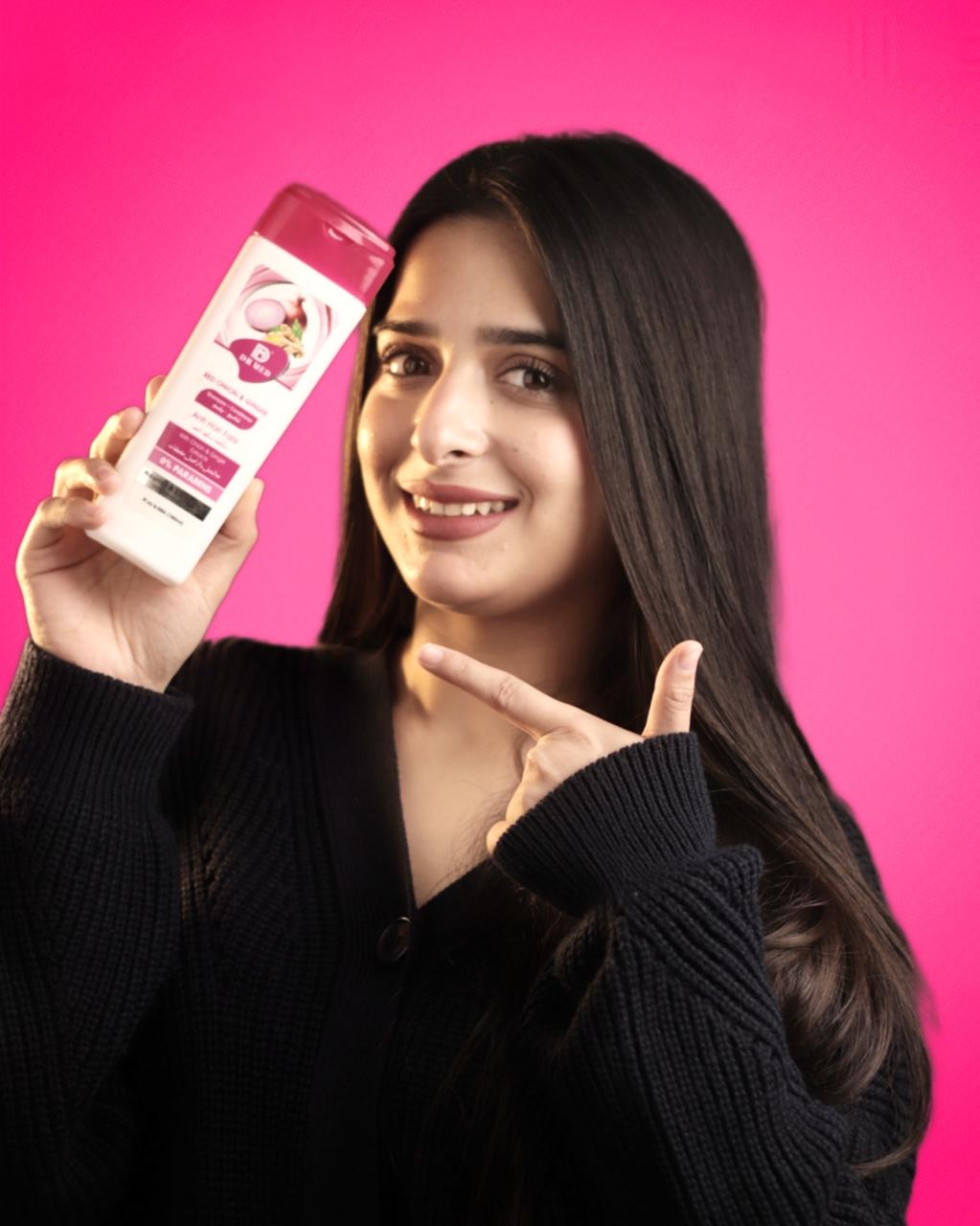 Pack of 2: Red Onion & Ginger + Papaya & Coconut Shampoo & Conditioner – Strengthens Hair, Reduces Hair Fall & Boosts Shine 180ml
