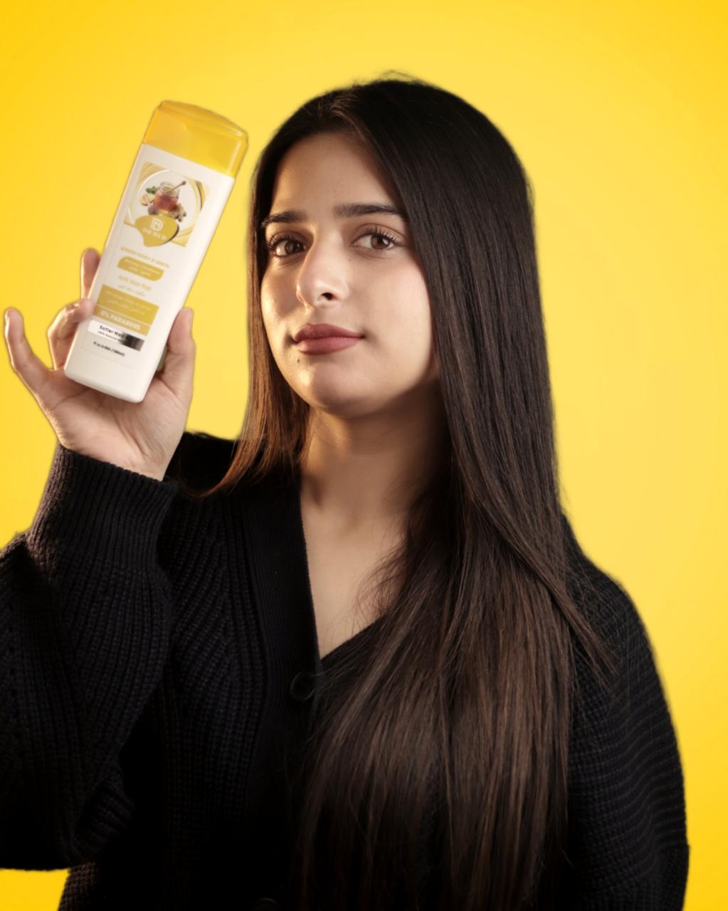 Pack of 2 "Egg Protein + Ginger Honey & Lemon" Shampoo & Conditioner Set – Strength, Shine & Anti-Hair Fall Formula – Deep Nourishment & Repair 180ml