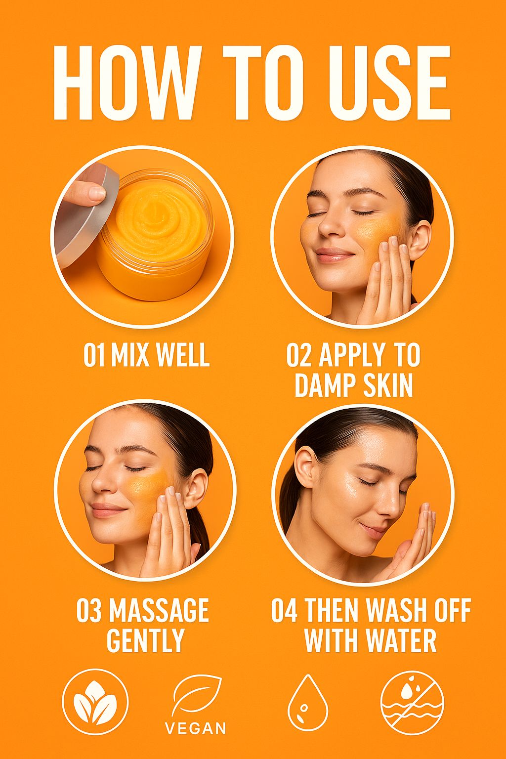 DR MED Shea Sugar Glow Scrub & Mask with Vitamin C – Skin Brightening & Revitalizing Exfoliant with Natural Essential Oils – Smooth & Healthy Skin Care Routine – 220g
